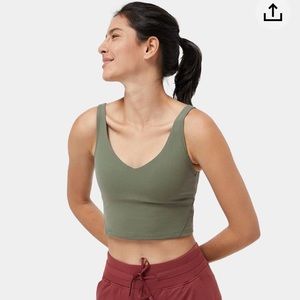 Halara Cloudful Padded V Neck Cropped Tank Top